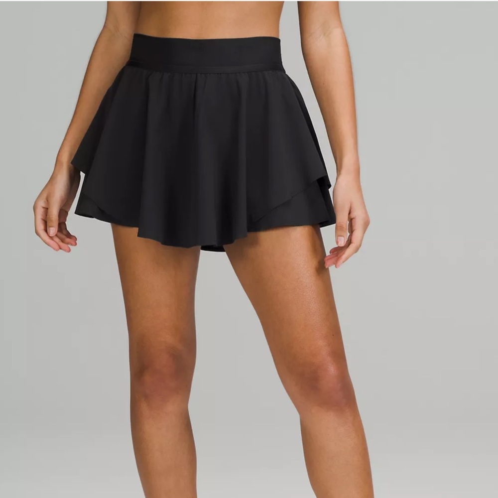 Court Rival High-Rise Skirt, Black, Size 8 (Regular Length 13”)